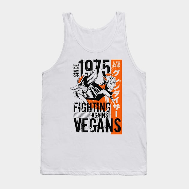 046 Grendizer Retro Vegan Tank Top by Yexart